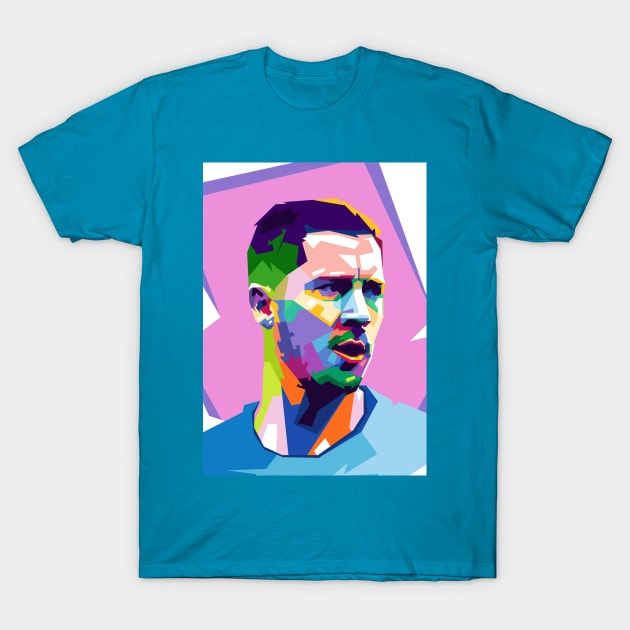 EDEN HAZARD WPAP T-Shirt by erikhermawann22